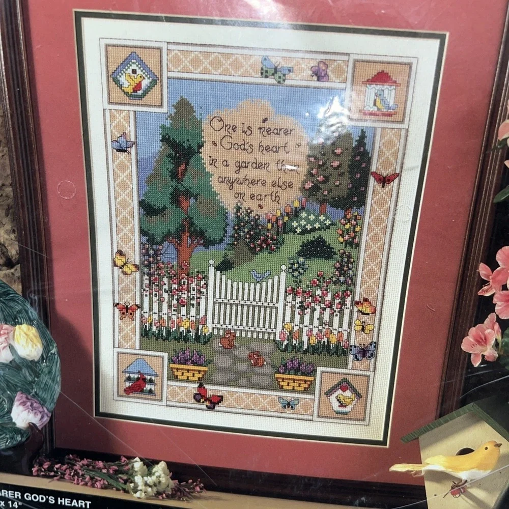 1995 Vintage Bucilla Counted Cross‎ Stitch Kit 41069 NEARER GOD'S HEART 11